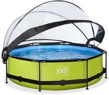 Piscine rotunde - Piscină cu prelată și filtrare Lime pool green Exit Toys construcție rotundă din metal 300*76 cm verde de la 6 luni_0