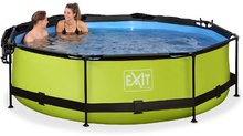 Kruhové bazény - Bazén se stříškou a filtrací Lime pool Exit Toys kruhový ocelová konstrukce 300*76 cm zelený od 6 let_2