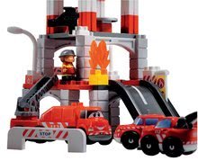 Cuburi de construit Abrick - Joc de construit Staţie de pompieri Abrick Écoiffier cu 3 maşini şi cu elicopter de la 18 luni_1