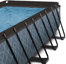 Piscine dreptunghiulare - Piscină cu prelată filtrare pentru nisip și pompă de căldură Stone pool grey Exit Toys construcție metalică 540*250 cm gri de la 6 ani_1