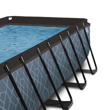 Piscine dreptunghiulare - Piscină cu prelată filtrare pentru nisip și pompă de căldură Stone pool grey Exit Toys construcție metalică 540*250 cm gri de la 6 ani_9