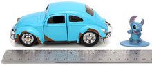 Modele machete - Mașinuță cu figurina Lil & Stitch VW Beetle 1959 Jada din metal 12,7 cm lungime 1:32_3