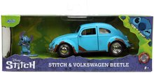 Modely - Autko z figurką Lil & Stitch VW Beetle 1959 Jada metalowe długość 12,7 cm 1:32_6