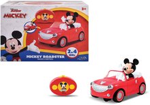 Mașini cu telecomandă - Mașină de jucărie cu telecomandă RC Mickie Roadster Jada roșie 19 cm lungime de la 3 ani_5