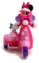 Mașini cu telecomandă - Motocicletă cu remorcă și telecomandă IRC Minnie Scooter Jada roz 19 cm lungime_0