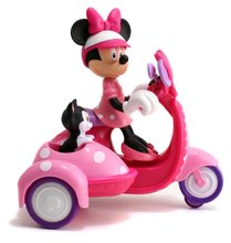Mașini cu telecomandă - Motocicletă cu remorcă și telecomandă IRC Minnie Scooter Jada roz 19 cm lungime_3