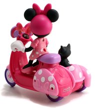 Távirányítós járművek - Távirányítós kismotor utánfutóval IRC Minnie Scooter Jada rózsaszín hossza 19 cm_2