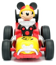Mașini cu telecomandă - Mașinuță cu telecomandă IRC Mickey Roadster Racer Jada roșie 19 cm lungime_0