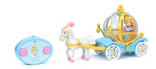 RC modely - Autíčko na diaľkové ovládanie Rozprávkový kočiar Disney Princess RC Cinderella's Carriage Jada dĺžka 28 cm_1
