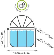 Pokrovi za bazene - Pokrov kupola pool cover Exit Toys za bazene s premerom 450 cm od 6 leta_0