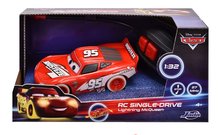 RC modely - Autíčko na diaľkové ovládanie RC Cars Blesk McQueen Single Drive Glow Racers Jada dĺžka 14 cm 1:32 od 24 mes_2