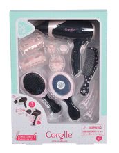 Măsuță cosmetică pentru copii - Uscător de păr Hairstyling set Les Rendies Corolle pentru păpușa de jucărie cu 14 accesorii, electronic de la 3 ani_4