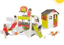 Centri za igru - Set centar za igru Fun Center Smoby s toboganom dugim 150 cm i kućica Jura Lodge od 24 mjeseca_33