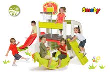 Centre de joacă - Set centru de joacă Fun Center Smoby cu tobogan cu lungime de 150 cm şi cadou balansoar cu două părți Câțel verde de la 24 luni_20