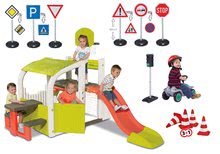 Igralni centri - Komplet igralo Fun Center Smoby s toboganom dolžine 150 cm, avtomatski semafor in stožci od 24 mes_26