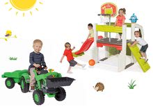 Hrací centra - Set hrací centrum Fun Center Smoby se skluzavkou a traktor Jim Loader od 24 měsíců_31