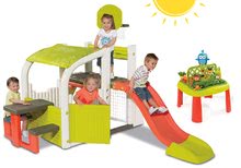 Centri di gioco - Set centro giochi divertimento  Fun Center Smoby con scivolo lungo 150 cm e tavolo Giardiniere De Jardinage 2in1_27