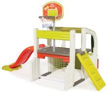 Hracie centrá - Hracie centrum Fun Center Smoby so šmykľavkou dlhou 150 cm a basketbalovým košom od 24 mes_6