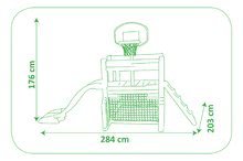 Igralni centri - Igralo Fun Center Smoby s toboganom dolžine 150 cm in košarkarskim košem od 24 mes_16