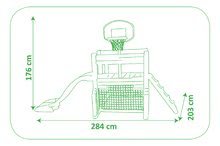 Hrací centra - Set hrací centrum Fun Center Smoby se skluzavkou dlouhou 150 cm, domeček Jura Lodge od 24 měsíců_26