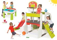 Hracie centrá - Set hracie centrum Fun Center Smoby so šmykľavkou dlhou 150 cm a stôl Voda&Piesok 2v1 s mlynom od 24 mes_21