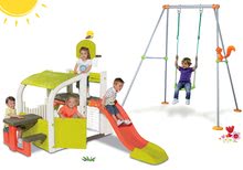 Hracie centrá -  NA PREKLAD - Set hracie centrum Fun Center Smoby so šmykľavkou 150 cm a hojdačka s kovovou konštrukciou výška 180 cm od 24 mes_18