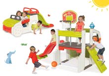 Hrací centra - Set hrací centrum Fun Center Smoby se skluzavkou 150 cm, prolézačka Adventure Car, pískoviště od 24 měsíců_23