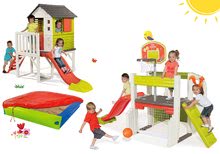 Centri di gioco - Set centro giochi divertimento  Fun Center Smoby con scivolo 150 cm casa su pilastri con sabbiera dai 24 mesi_49