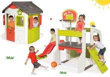 Centri za igru - Set centar za igru Fun Center Smoby s toboganom dugim 150 cm i kućica Jura Lodge od 24 mjeseca_31