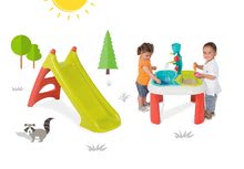 Set mobili da giardino per bambini  - Set tavolo Acqua&Sabbia 2in1 Smoby con mulino e scivolo Toboggan XS con acqua lunghezza 90 cm da 18 mesi_10