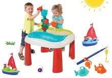 Gartenmöbel für Kinder Sets - Tischset Water&Sand 2in1 Smoby mit Mühle und Angel und Segelboot mit Matrose ab 18 Monaten_10