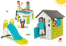 Case per bambini con scivolo - Set casa Pretty Blue Smoby e scivolo Toboggan KS con lunghezza di 150 cm e tavolo multifunzionale_21