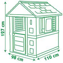 Domečky pro děti - Domeček Nature Smoby s UV filtrem bílo-zelený od 24 měsíců_3