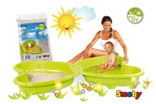 Sandkästen für Kinder - Set Sandkasten Schmetterling Smoby und hygienischer Sand zum Sandkasten 15 kg ab 24 Monaten_1