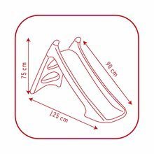 Seturi mobilier grădină pentru copii - Set măsuţă Maşini Picnic Smoby cu două bănci şi tobogan Maşini Toboggan XS cu lungime de 90 cm de la vârsta de 2 ani de la 24 luni_1