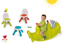 Dětské houpačky sety - Set houpačka Pes Smoby oboustranná a piknikový stolek se dvěma židlemi KidChair_25