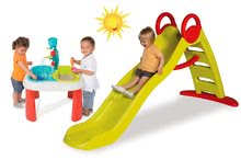 Scivoli con sabbiera - Set scivolo Toboggan Funny Smoby lunghezza 2m e tavolo per giocare Acqua&Sabbia con mulino dai 24 mesi_32