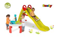 Rutschen mit Sandkasten - Set Rutsche Toboggan Funny Smoby Länge 2m und Spieltisch Wasser&Sand mit Mühle ab 24 Monaten_31