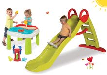 Rutschen mit Sandkasten - Set Rutsche Toboggan Funny Smoby Länge 2m und Spieltisch Wasser&Sand mit Mühle ab 24 Monaten_33