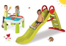 Rutschen mit Sandkasten - Set Rutsche Toboggan Funny Smoby Länge 2m und Spieltisch Wasser&Sand mit Mühle ab 24 Monaten_30