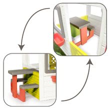 Klettergerüste Sets - Kletterset Multiactivity Climbing Tower Smoby mit 3 Kletterwänden mit Rutsche und Haus der Freunde mit Vorgarten und Küche ab 24 Monaten_12