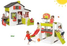 Spielhäuser mit Klettergerüst - Set Häuschen der Freunde von Smoby mit Vorgarten und Spielzentrum  Fun Center mit Rutsche_28