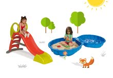 Scivoli con sabbiera - Set scivolo Toboggan KS Smoby con lunghezza di 150 cm e sabbiera in due parti Conchiglia con sistema water fun dai 24 mesi_9