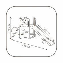 Cățărătoare pentru copii - Căţărătoare Tour De L'Aventure Smoby cu tobogan cu lungime de 160 cm şi tunel de la 24 luni_2