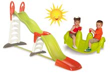 Skluzavky pro děti - Set skluzavka Toboggan Super Megagliss 2v1 Smoby délka 3,75/1,5 m a houpačka pes oboustranná od 24 měsíců_12