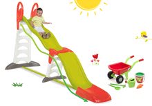 Tobogani kompleti - Komplet tobogan Toboggan Super Megagliss 2v1 Smoby in set samokolnice z vedrom za darilo od 24 mes_14