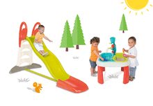 Scivoli con sabbiera - Set scivolo Toboggan XL Smoby lunghezza di 2,3 m e tavolo Acqua&Sabbia 2in1 con mulino_24