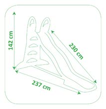 Zjeżdżalnie dla dzieci - Zjeżdżalnia Toboggan XL Smoby z podwójną falą i wodą o długości 2,3 m _6