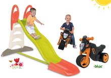 Skluzavky s domečkem - Set skluzavka Toboggan XL Smoby s vodou délka 2,3 m a domeček Neo Jura Lodge s nástavbovým řešením_63