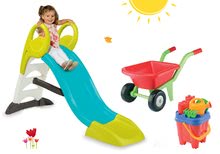 Rutschen Sets - Set Rutsche Toboggan KS Smoby Länge 150 cm und Schubkarre mit einem Eimerset ab 24 Monaten_9